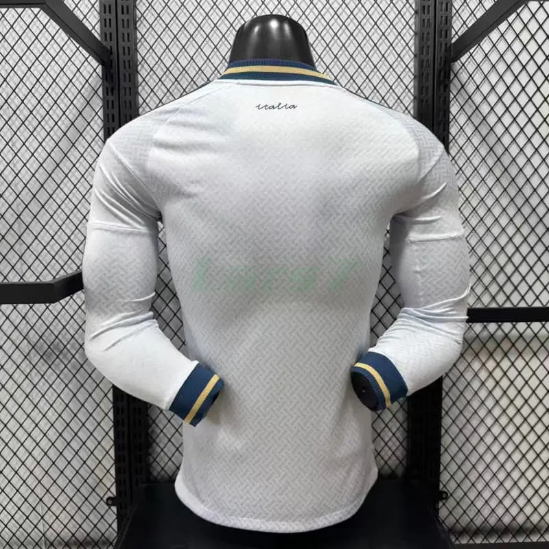 Camiseta Italia 2ª Equipación Mundial 2026 ML Blanco (EDICIÓN JUGADOR)