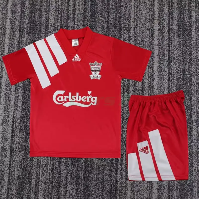 Camiseta Liverpool 1ª Equipación Retro 1992/1993 Rojo Niño Kit