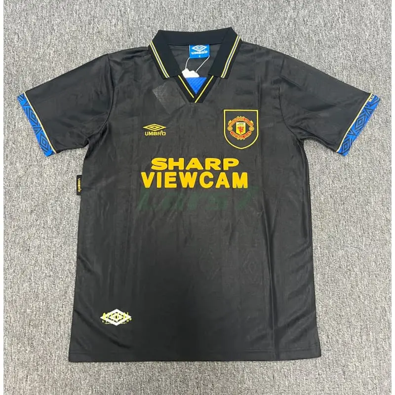 Camiseta Manchester United 2ª Equipación Retro 1993/1994 Negro