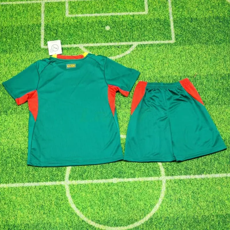 Camiseta Senegal 2ª Equipación Mundial 2026 Verde Niño Kit