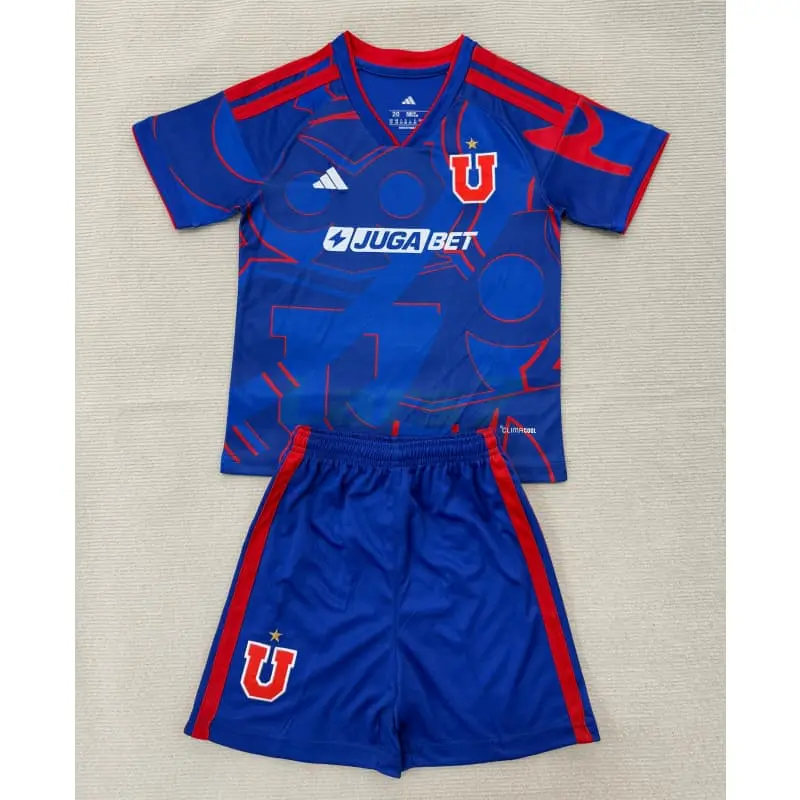 Camiseta Universidad de Chile 1ª Equipación 2026/2027 Azul Niño Kit