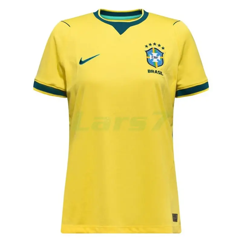 Camiseta Brasil 1ª Equipación Mundial 2026 Amarillo Mujer
