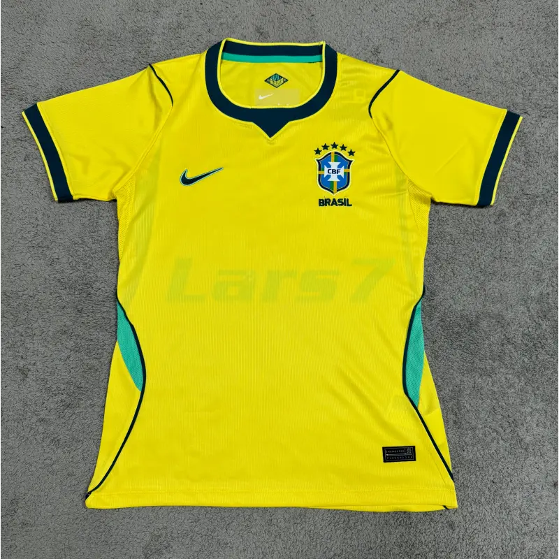 Camiseta Brasil 1ª Equipación Mundial 2026 Amarillo Mujer