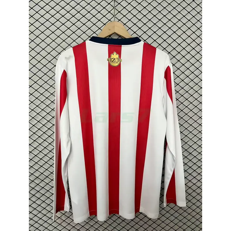 Camiseta Chivas 120 Aniversario Edición 2026/2027 ML Rojo/Blanco