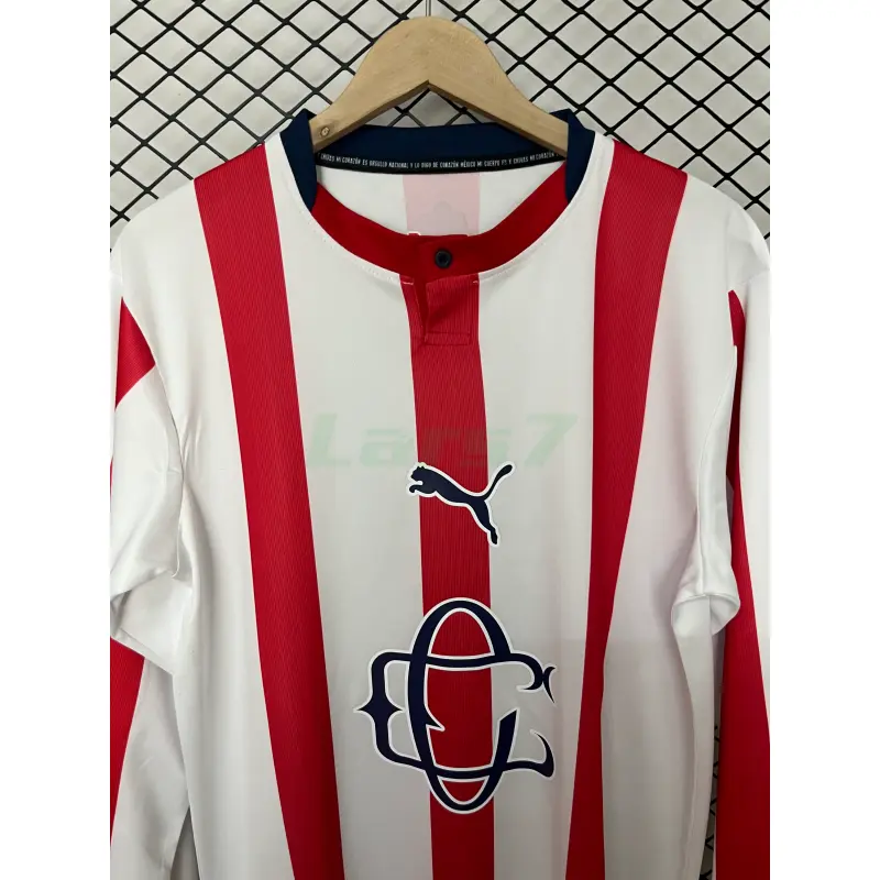 Camiseta Chivas 120 Aniversario Edición 2026/2027 ML Rojo/Blanco