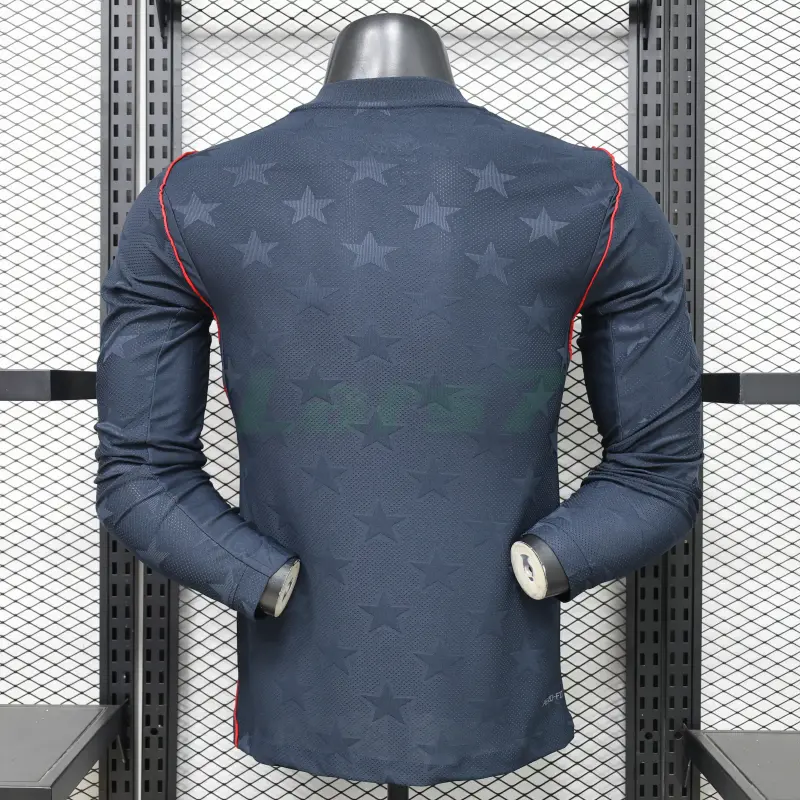 Camiseta EE.UU 2ª Equipación Mundial 2026 ML Negro Obsidiana (EDICIÓN JUGADOR)