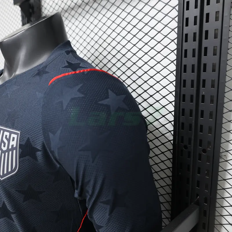 Camiseta EE.UU 2ª Equipación Mundial 2026 ML Negro Obsidiana (EDICIÓN JUGADOR)