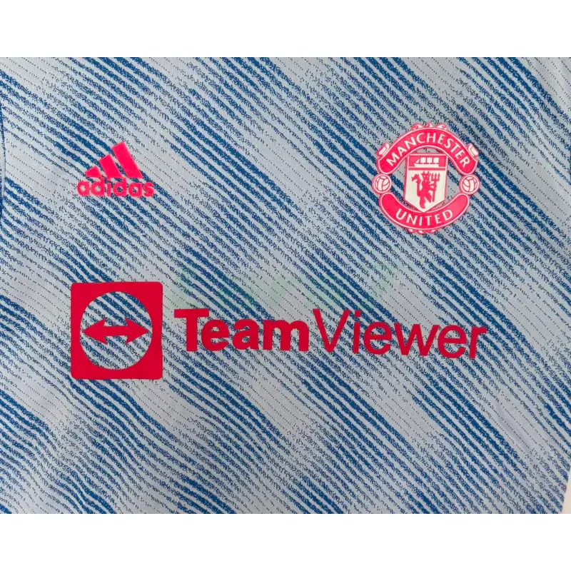 Camiseta Manchester United 2ª Equipación Retro 2021/2022 Azul (EDICIÓN JUGADOR)