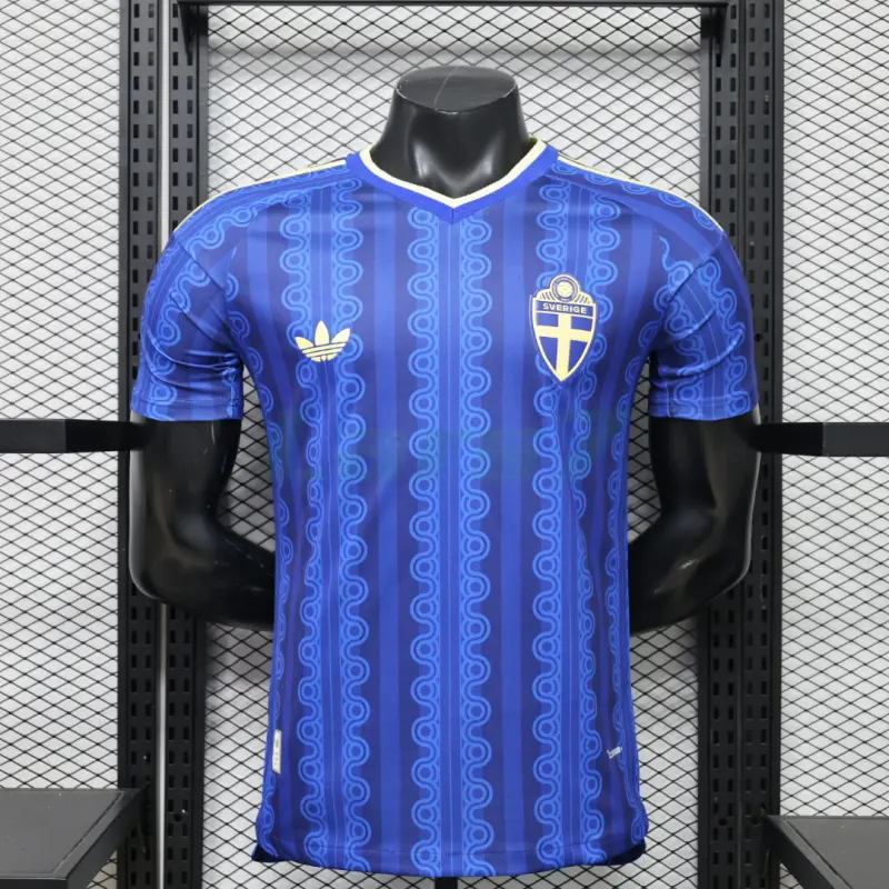 Camiseta Suecia 2ª Equipación Mundial 2026 Azul Oscuro (EDICIÓN JUGADOR)