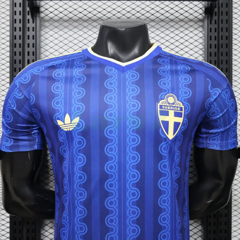 Camiseta Suecia 2ª Equipación Mundial 2026 Azul Oscuro (EDICIÓN JUGADOR)