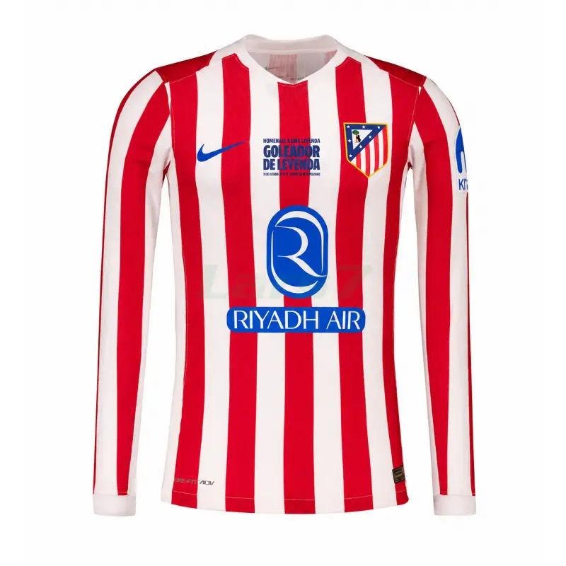 Camiseta Atlético de Madrid 1ª Equipación 2025/2026 ML Rojo/Blanco
