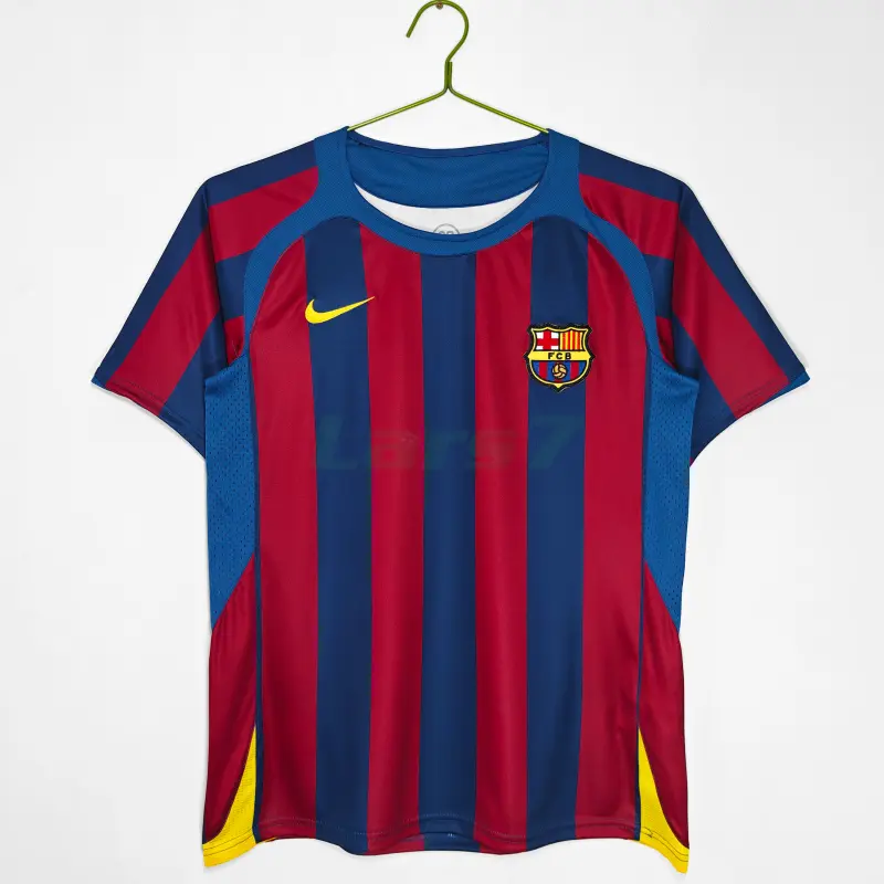Camiseta Barcelona 1ª Equipación 2005/06 Rojo/Azul Jornada Retro