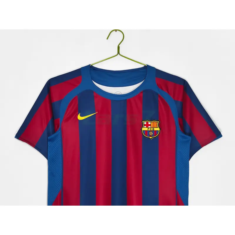 Camiseta Barcelona 1ª Equipación 2005/06 Rojo/Azul Jornada Retro