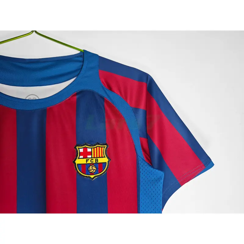 Camiseta Barcelona 1ª Equipación 2005/06 Rojo/Azul Jornada Retro