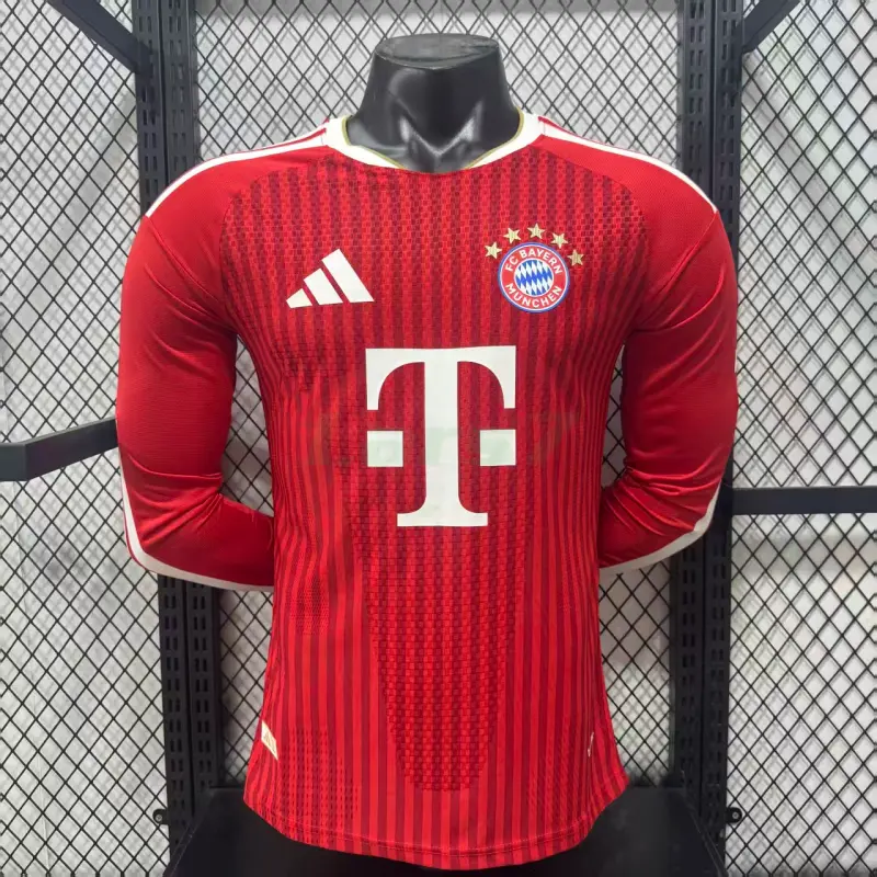 Camiseta Bayern Múnich 1ª Equipación 2026/2027 ML Rojo (EDICIÓN JUGADOR)
