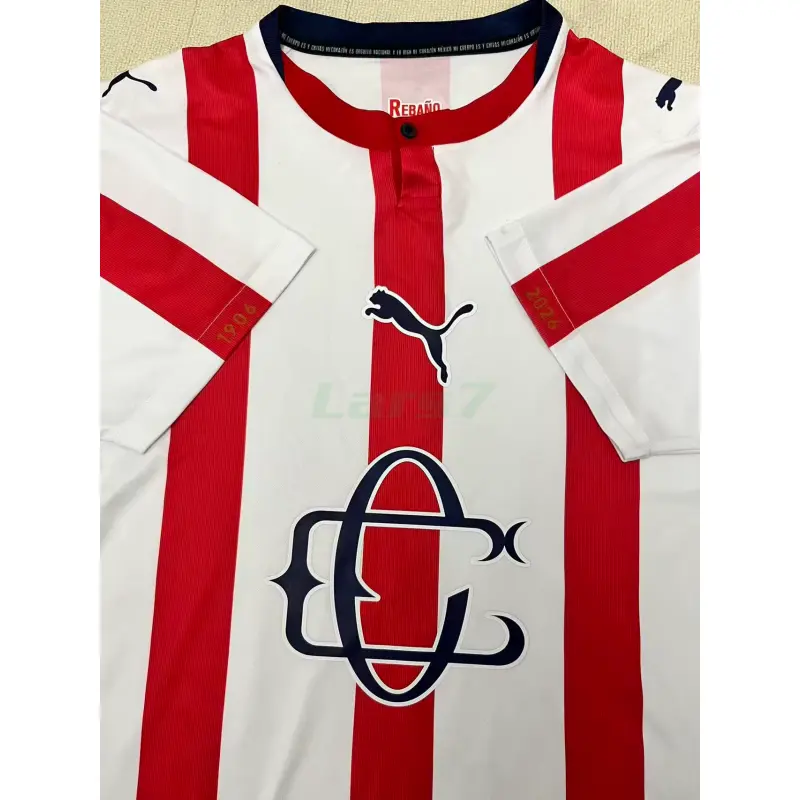 Camiseta Chivas 120 Aniversario Edición 2026/2027 Rojo/Blanco
