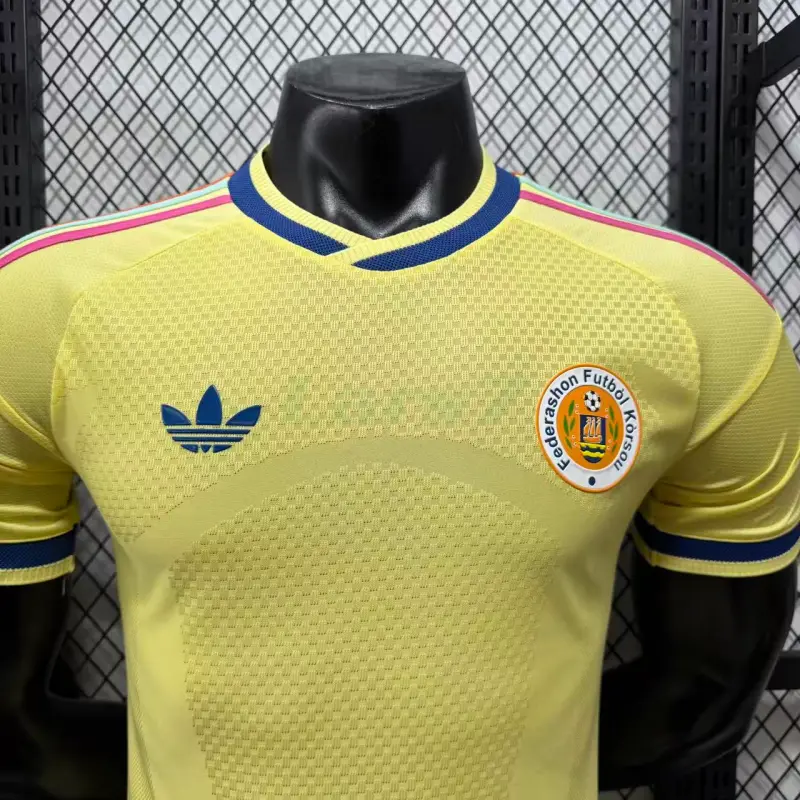 Camiseta Curacao 2ª Equipación Mundial 2026 Amarillo Claro (EDICIÓN JUGADOR)