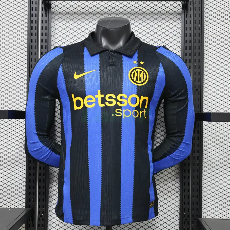 Camiseta Inter de Milan 1ª Equipación 2026/2027 ML Azul/Negro (EDICIÓN JUGADOR)