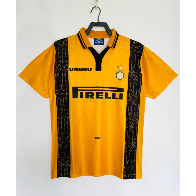 Camiseta Inter de Milan 3ª Equipación Retro 1996/1997 Amarillo
