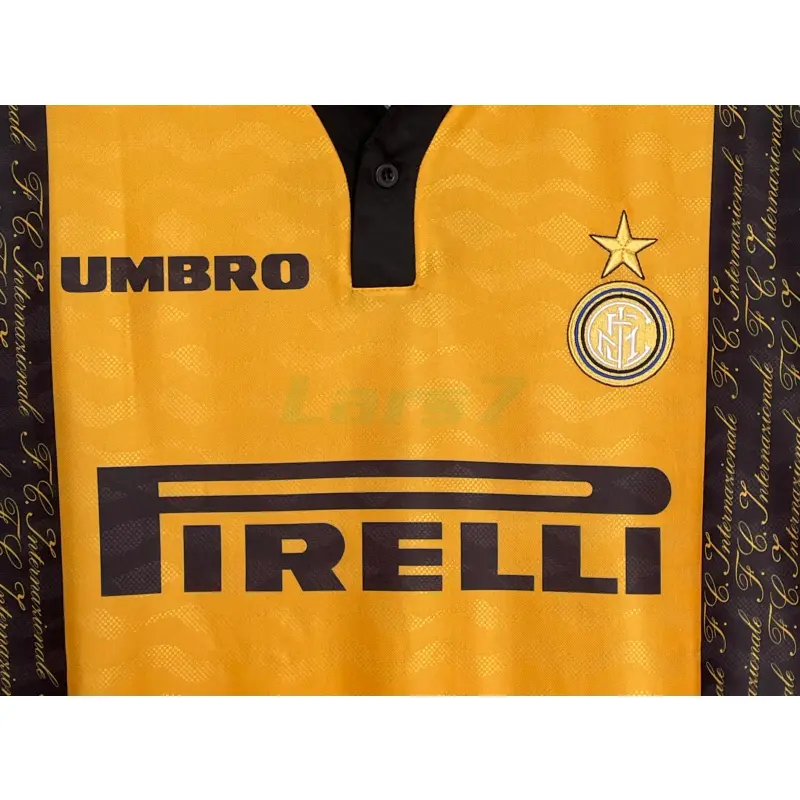 Camiseta Inter de Milan 3ª Equipación Retro 1996/1997 Amarillo