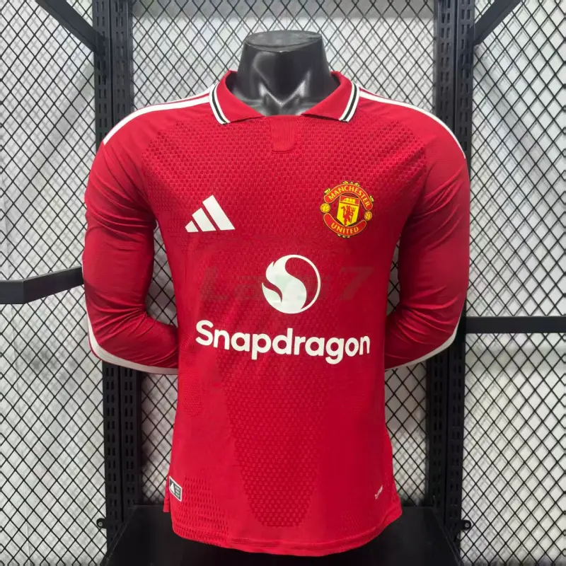 Camiseta Manchester United 1ª Equipación 2026/2027 ML Rojo (EDICIÓN JUGADOR)