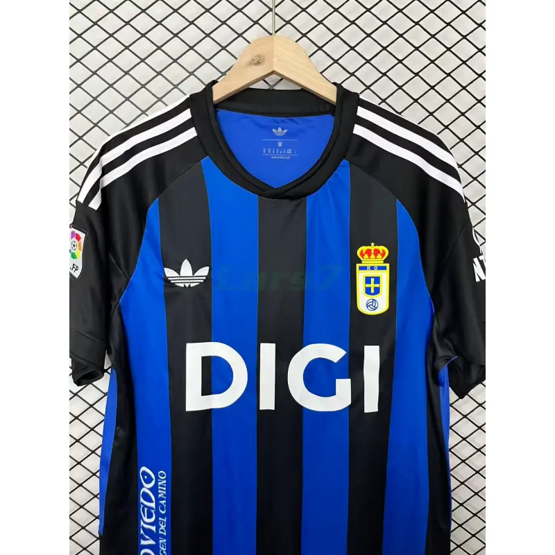 Camiseta Real Oviedo Retro 2025/2026 Azul/Negro