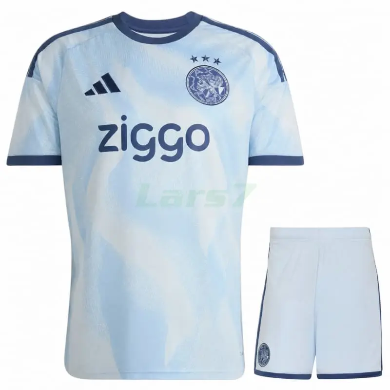 Camiseta Ajax 3ª Equipación 2026/2027 Azul Claro Niño Kit