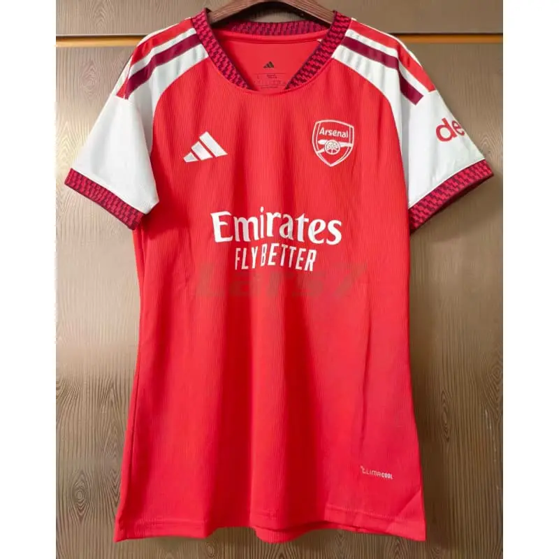 Camiseta Arsenal 1ª Equipación 2026/2027 Rojo/Blanco Mujer
