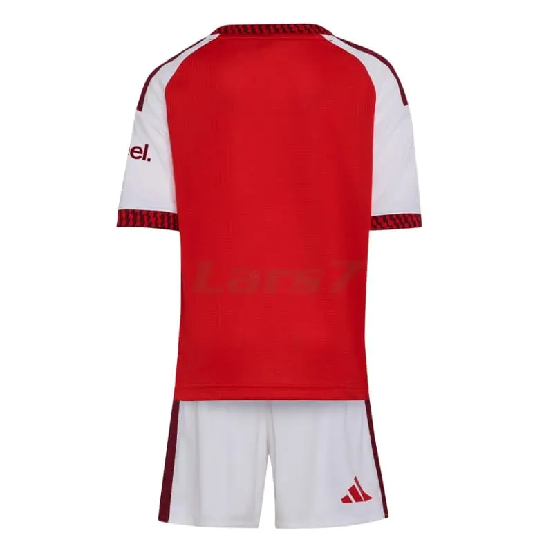 Camiseta Arsenal 1ª Equipación 2026/2027 Rojo/Blanco Niño Kit