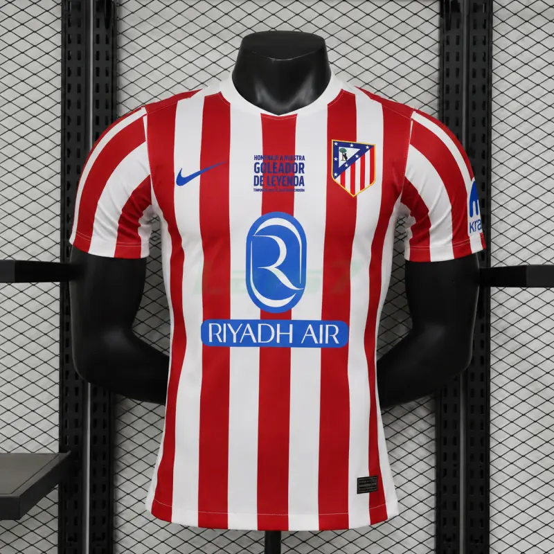 Camiseta Atlético de Madrid 1ª Equipación 2025/2026 Rojo/Blanco/Azul (EDICIÓN JUGADOR)