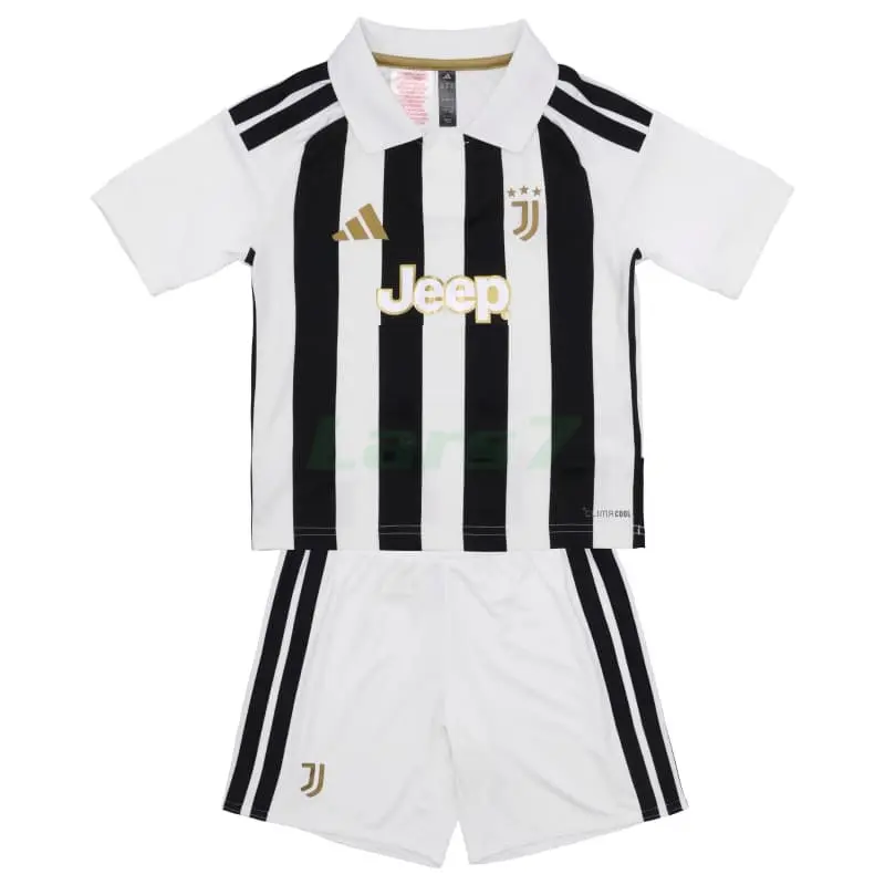 Camiseta Juventus 1ª Equipación 2026/2027 Negro/Blanco Niño Kit
