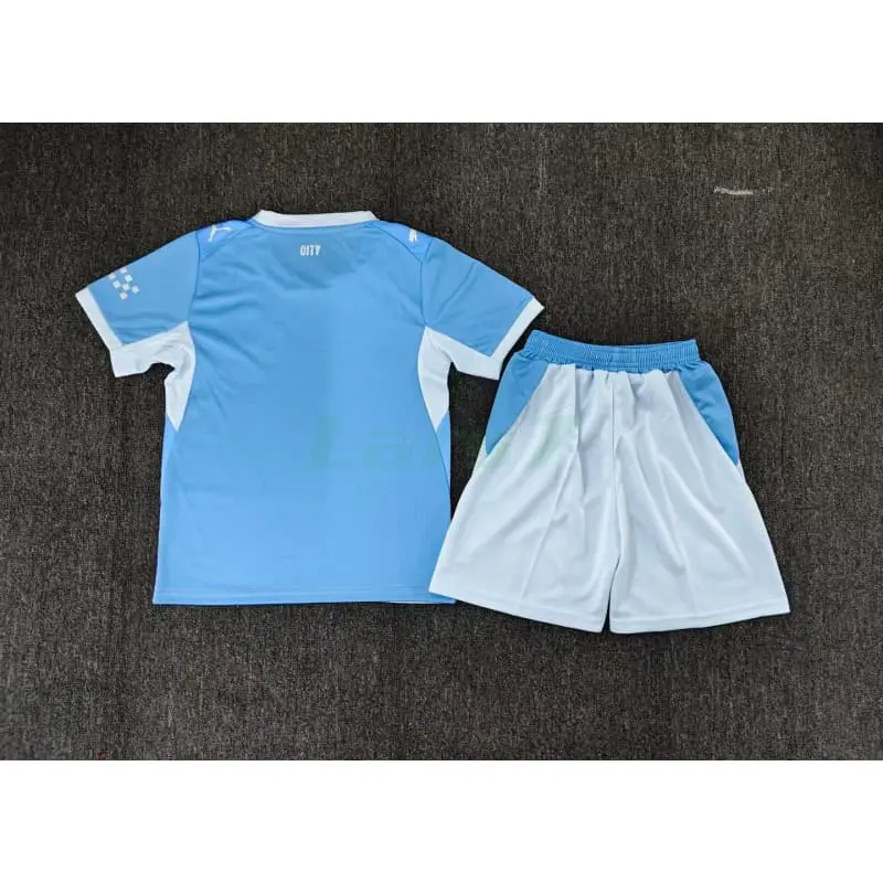 Camiseta Manchester City 1ª Equipación 2026/2027 Azul/Blanco Niño Kit