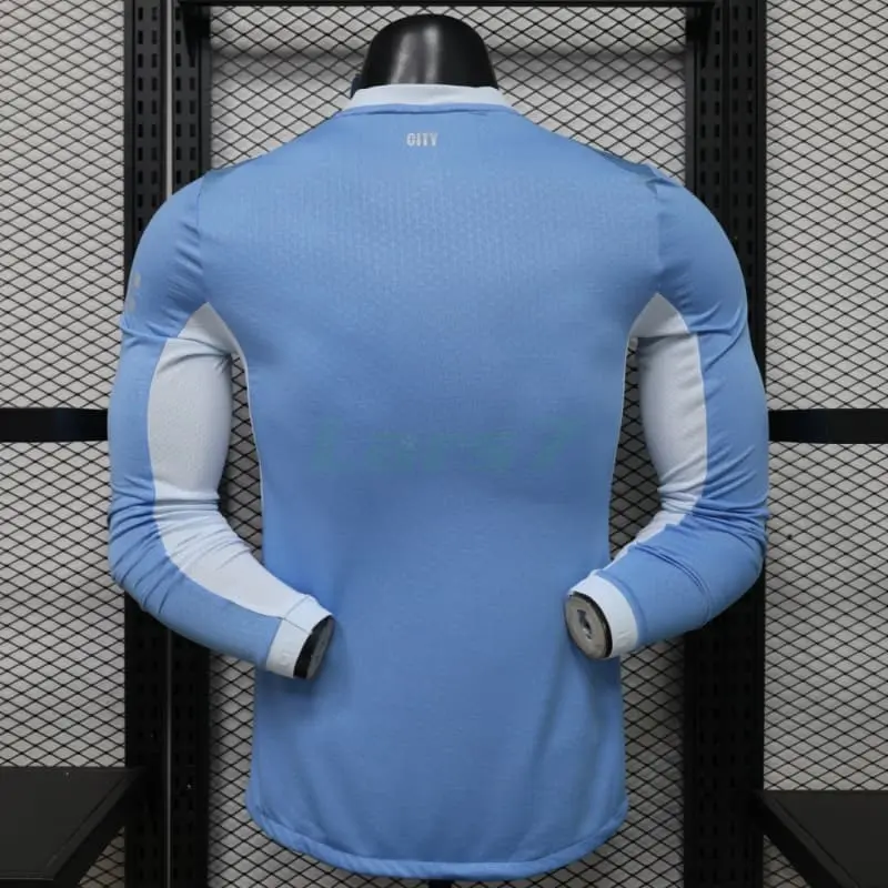 Camiseta Manchester City 1ª Equipación 2026/2027 ML Azul/Blanco (EDICIÓN JUGADOR)