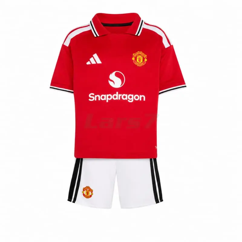Camiseta Manchester United 1ª Equipación 2026/2027 Rojo Niño Kit