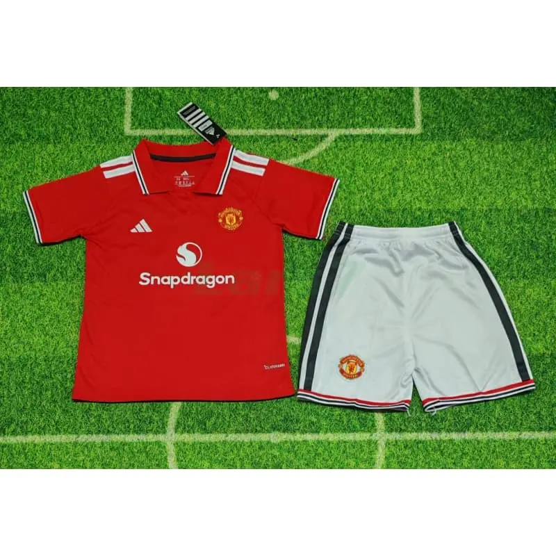 Camiseta Manchester United 1ª Equipación 2026/2027 Rojo Niño Kit