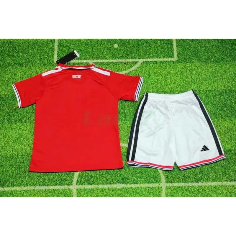 Camiseta Manchester United 1ª Equipación 2026/2027 Rojo Niño Kit