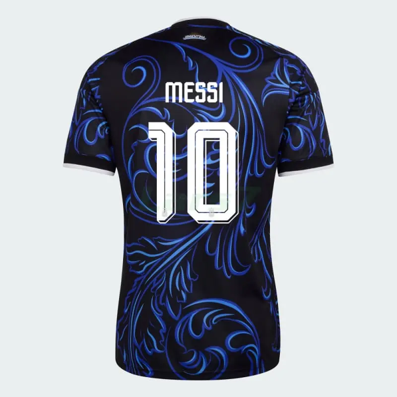 Camiseta Messi 10 Argentina 2ª Equipación Mundial 2026 Azul con FIFA2022