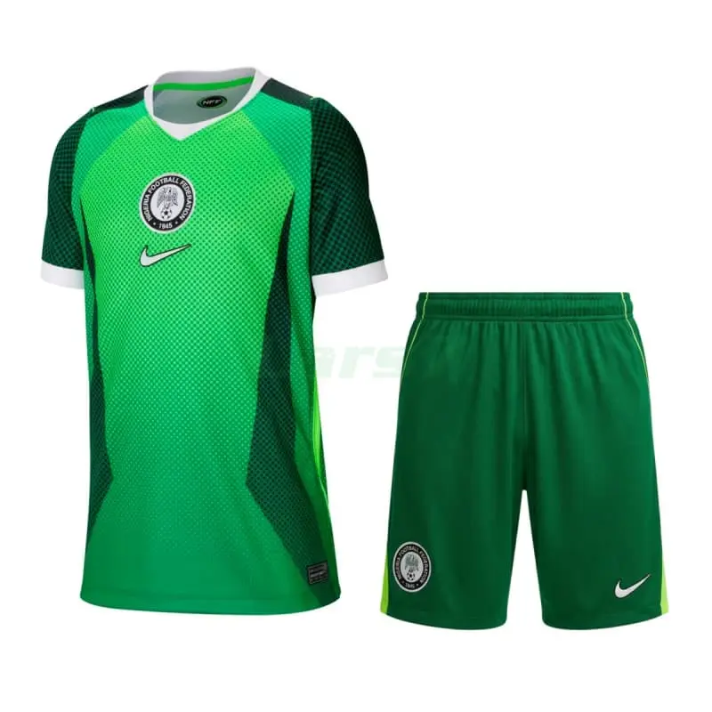 Camiseta Nigeria 1ª Equipación Mundial 2026 Verde Niño Kit