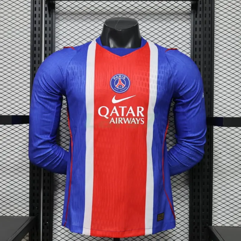 Camiseta PSG 1ª Equipación 2026/2027 ML Azul/Rojo (EDICIÓN JUGADOR)