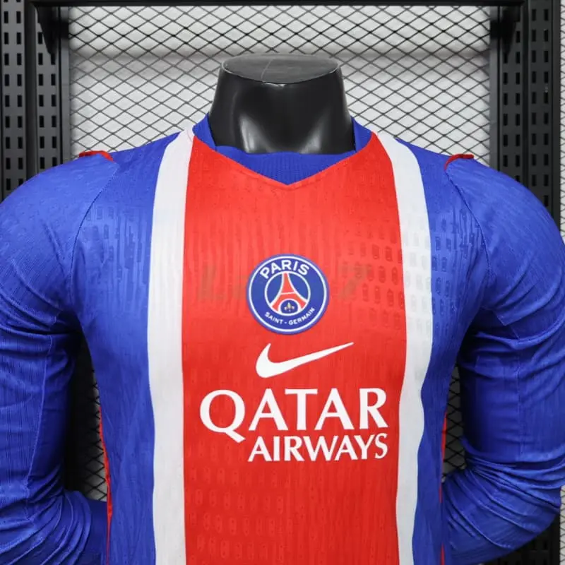 Camiseta PSG 1ª Equipación 2026/2027 ML Azul/Rojo (EDICIÓN JUGADOR)