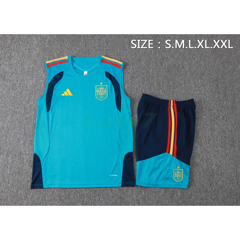 Camiseta De Entrenamiento España Sin Mangas 2026 Kit Azul Real