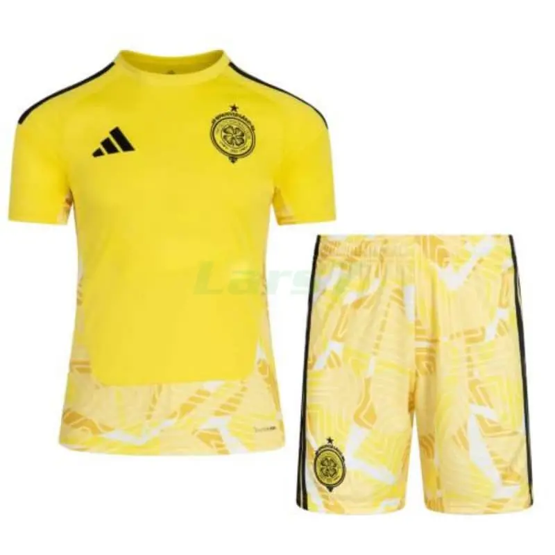 Camiseta de Portero Celtic 1ª Equipación 2026/2027 Amarillo Niño Kit