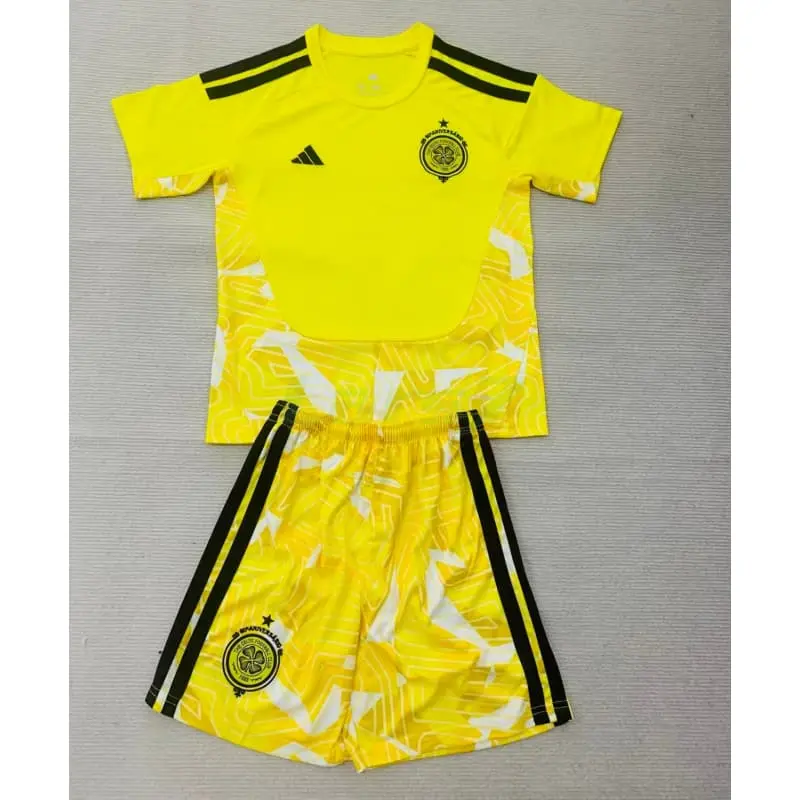 Camiseta de Portero Celtic 1ª Equipación 2026/2027 Amarillo Niño Kit