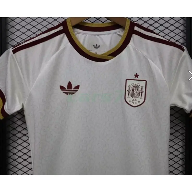 Camiseta España 2ª Equipación Mundial 2026 Blanco/Rojo Mujer (EDICIÓN JUGADOR)