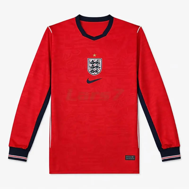 Camiseta Inglaterra 2ª Equipación Mundial 2026 ML Rojo