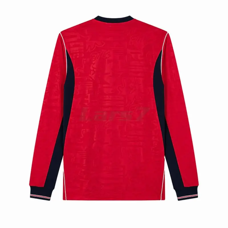 Camiseta Inglaterra 2ª Equipación Mundial 2026 ML Rojo