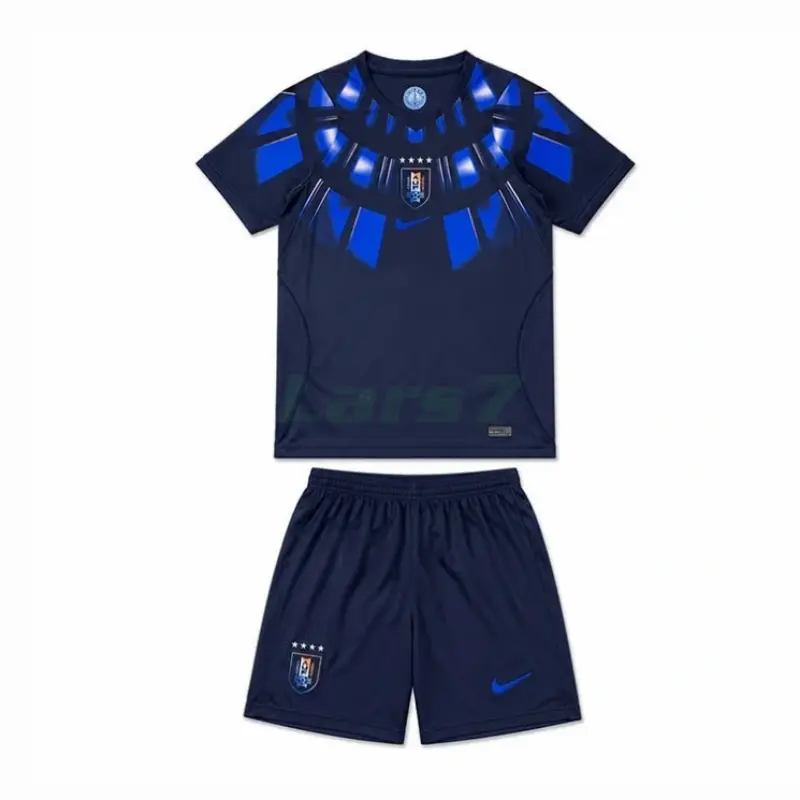 Camiseta Uruguay 2ª Equipación Mundial 2026 Azul Oscuro Niño Kit