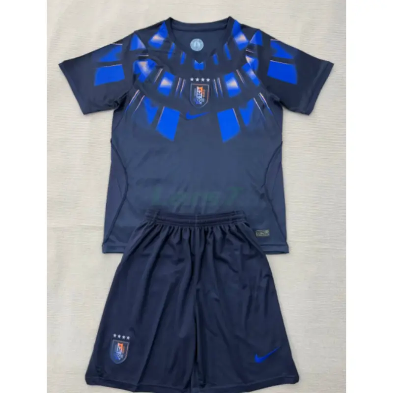 Camiseta Uruguay 2ª Equipación Mundial 2026 Azul Oscuro Niño Kit