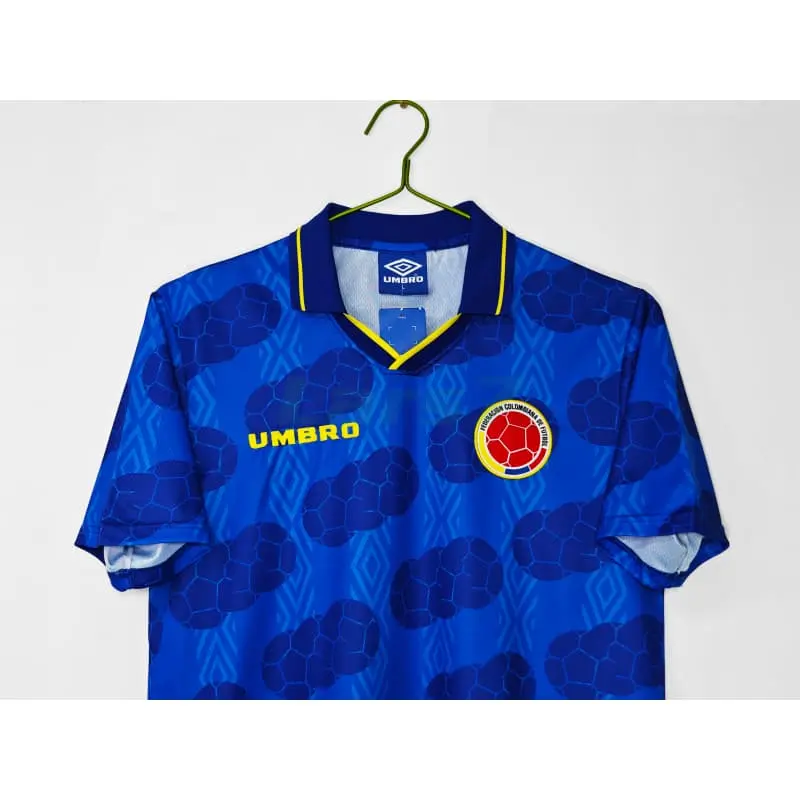 Camiseta Colombia 2ª Equipación Retro 1994 Azul