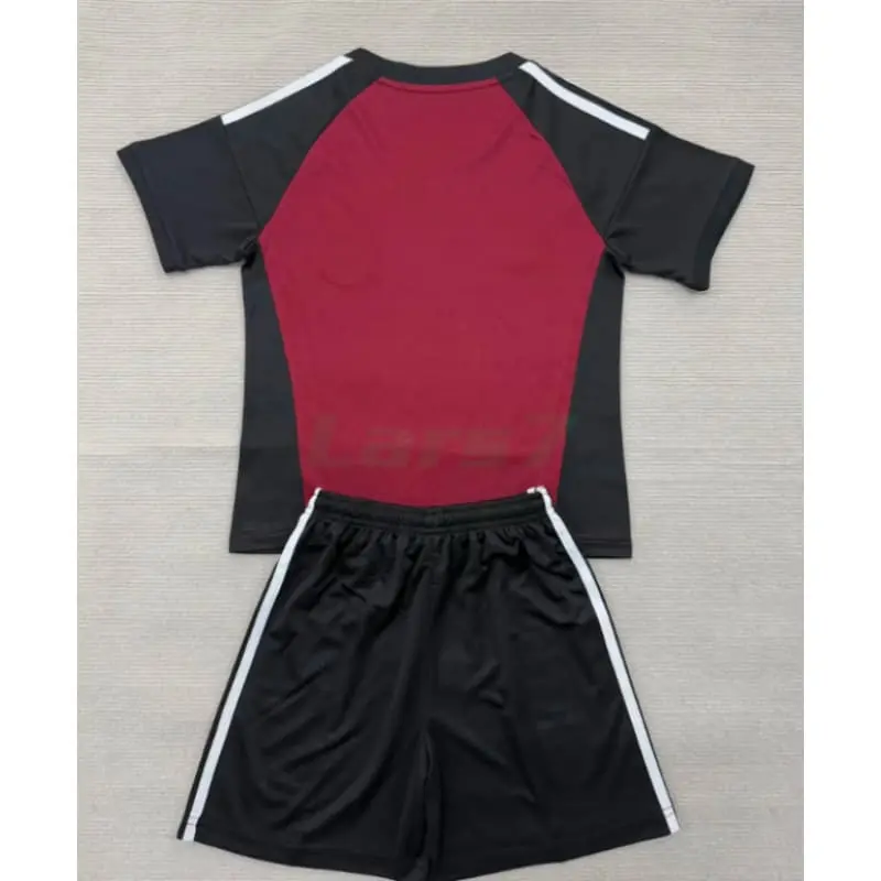 Camiseta de Portero España 2ª Equipación Mundial 2026 Rojo/Negro Niño Kit